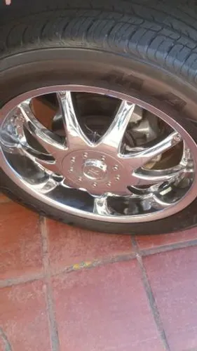 Roda aro 20 Palito Cromada com Borda Ford F1000 5X139.7 Pickup jogo