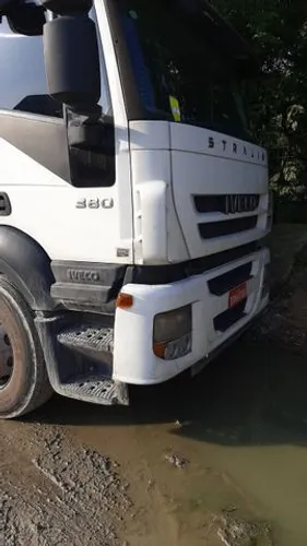 Iveco strallis 380 cavalo engatado carreta basculante Rosset ano 2009
