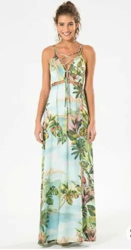 Vestido longo Farm