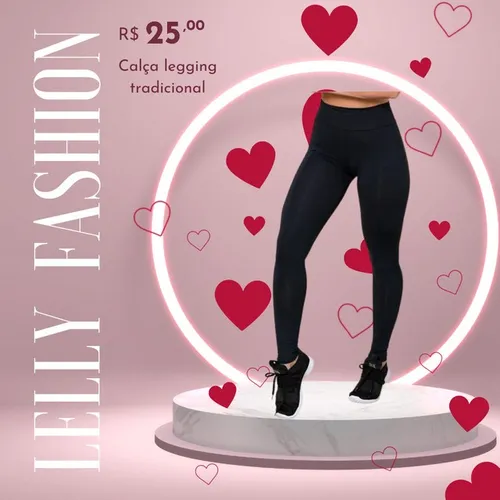 Calça legging no suplex