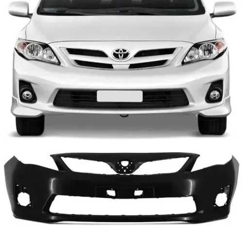 Parachoque Dianteiro Toyota Corolla 2012 à 2014 - Preto Liso - Lumax