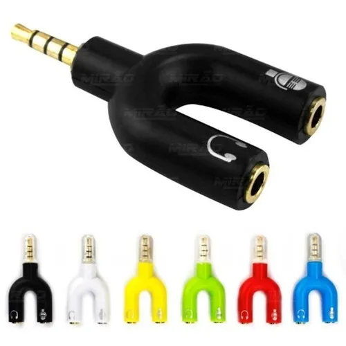 Adaptador Y / P2 P3 Para Fone E Microfone Headset