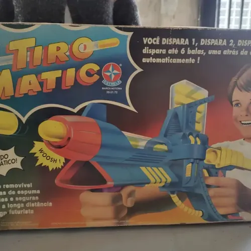 Brinquedo tiromatic da estrela anos 90 sem uso