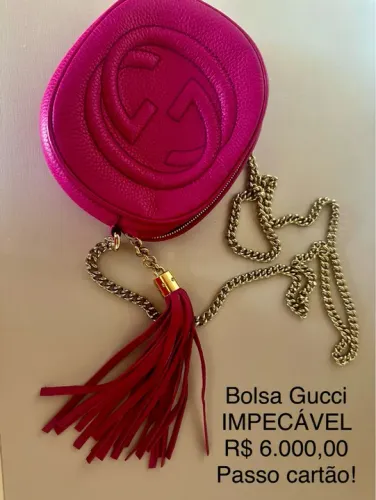 Bolsa Gucci Original Rosa - Impecável!