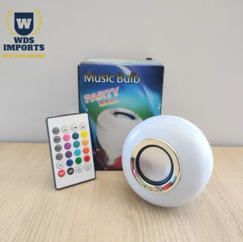Lâmpada Musical com Luz Rgb e Controle