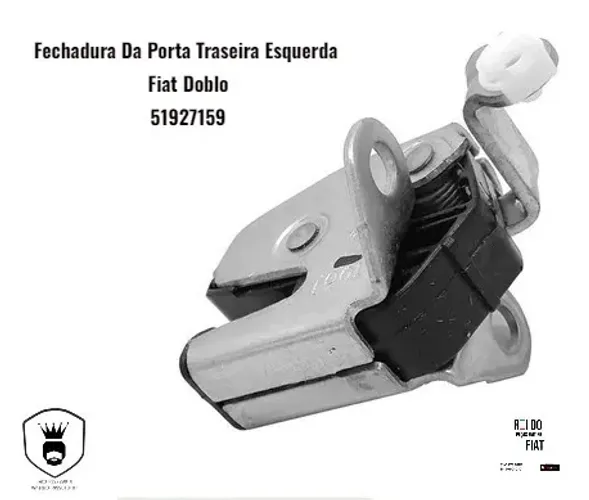 Fechadura da porta traseira esquerda Doblo 51927159
