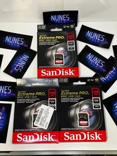 Cartão SD Extreme Pro Sandisk 128gb