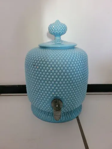 Filtro talha antigo Weiss bico de jaca azul clara