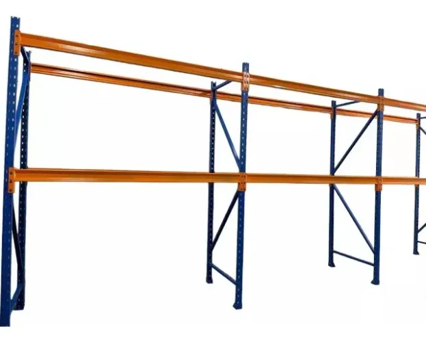 Porta Paletes Industrial 3 Módulos com 2 divisões e 12 Longarinas