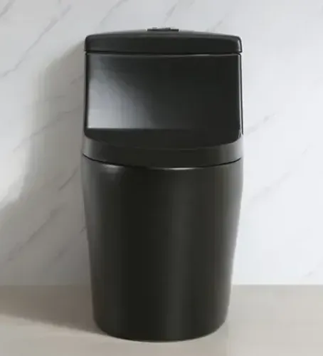 Vaso sanitário monobloco preto fosco