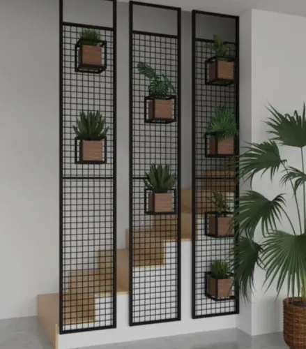 Estante para divisória de ambientes em Aço com Design Moderno