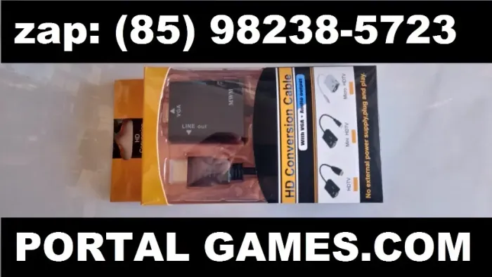 Converso hdmi para vga ótimo para monitor de pc