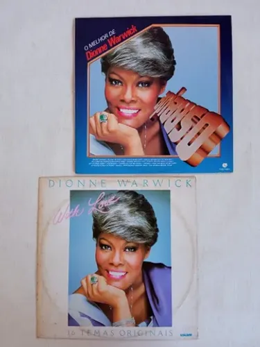 Discos de Vinil de Dionne Warwick - With Love (1982) e O Melhor de DW (1984) - raridades!