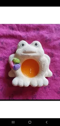 Porta velas sapo