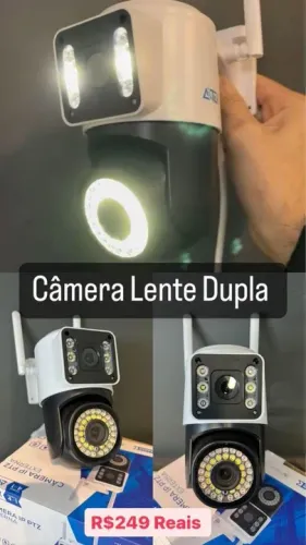 Novo Câmera De Segurança Ip Externa Interna Lente Dupla Ap Yoosee