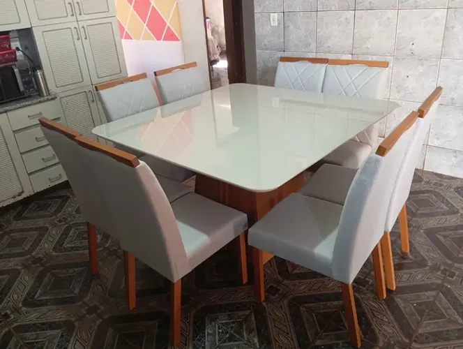 Mesa de jantar 8 lugares luxo ( temos a pronta entrega)