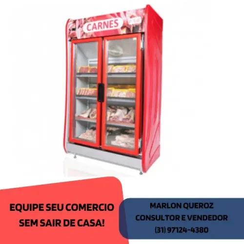 Expositor de Carne Vertical 2 Portas Novo
