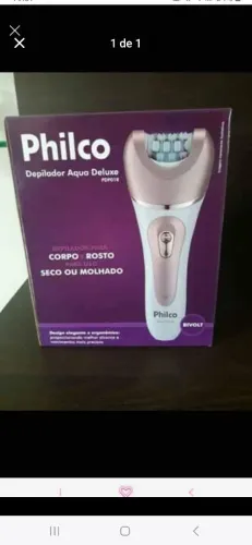 Depilador Philco Aqua Deluxe Bivolt Novo