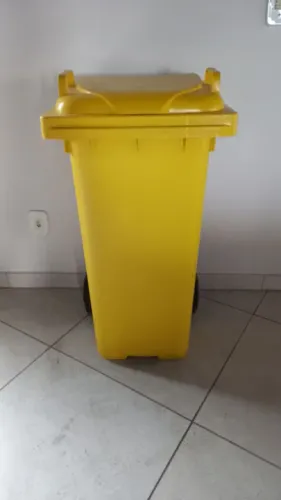 Lixeira Amarela para Reciclagem (Como nova)