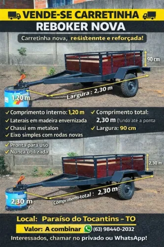 Carretinha reboque 