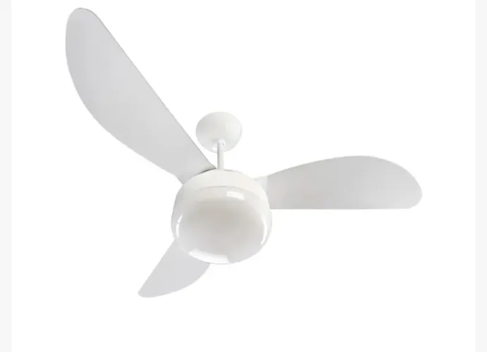 Ventilador de Teto Ventisol Fênix Branco / Silver 3 Pás, 3 Velocidades, CV3 Premium