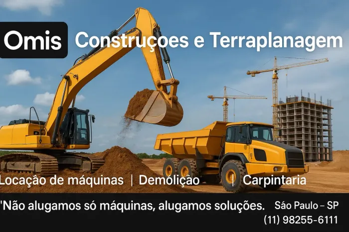Faça já sua cotação terraplanagem, locação de máquinas, Demolição