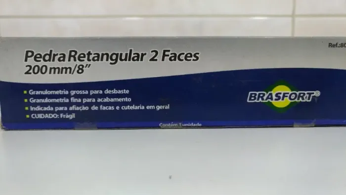 Pedra Retangular 2 Faces 200 mm/8" - Brasfort
