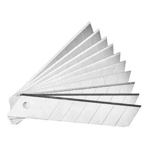 Jogo Lâmina Para Estilete 10 Pçs 18 Mm Tripla Afiação Bramix