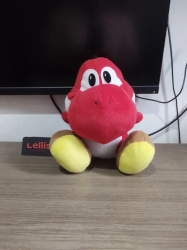 Super Mario World 2 - Pelúcia Yoshi Vermelho