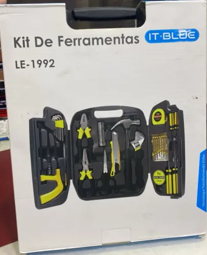 Kit de Ferramentas 26 Peças Serviço Doméstico Conjunto Chaves Completa LE-1992 - IT BLUE