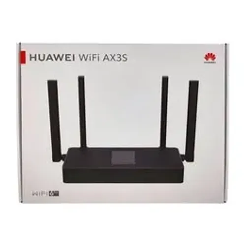 Roteador HUAWEI AX3S AX3000, Wi-Fi 6+, 3000Mbps, Easymesh, HiConfig Preset Preto 12x 18,93