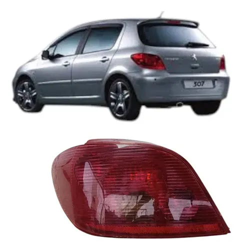 Lanterna Traseira Esq Peugeot 307 2003 2006 Original Usado Esquerdo/motorista Vermelho