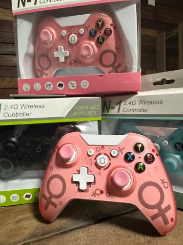 Controle Xbox Series TV PC One Rosa preto ENTREGAMOS COM GARANTIA 