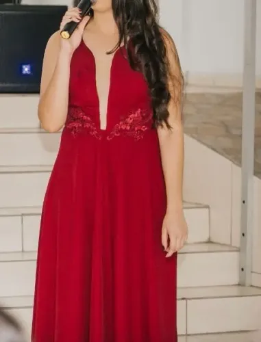 Vestido Festa Marsala 