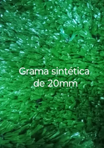 Vendo  grama sintética apartir , R$60,00 20mm M2 . Mais opções contato ,orçamento .