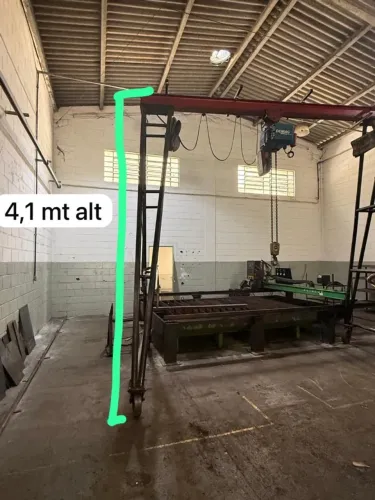 Portico Rolante Com talha Eletrica 3 ton