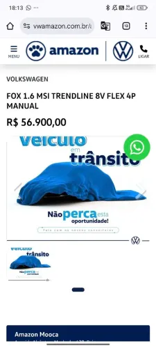 Volkswagen Fox Trendline 1.6 Flex 8V 5P 2017