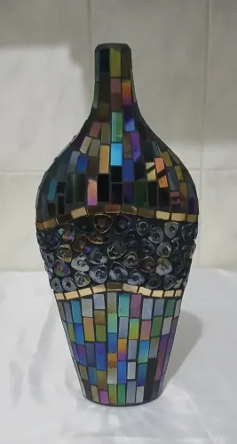 Vaso Decorativo Mosaico Artesanal