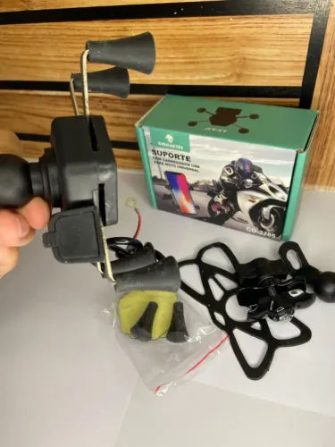 Suporte com Carregador USB Universal para Moto - CD-3285 RioMartec