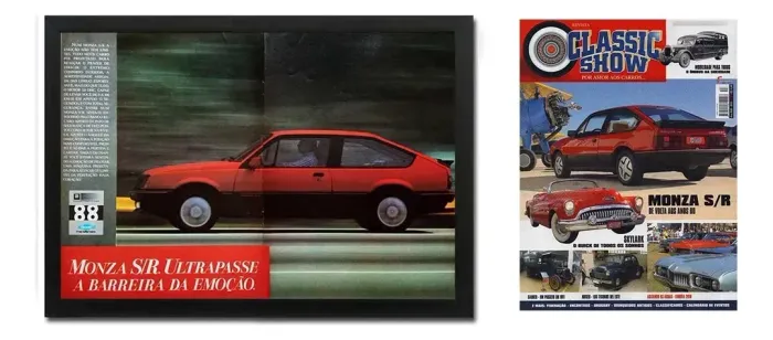 Kit Quadro Chevrolet Monza SR 2.0 1988 + Revista com história
