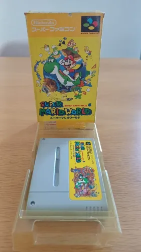 Super Mario World - Original com caixa - Super Famicom