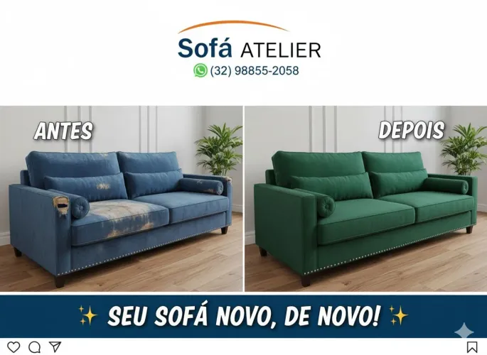 Reforma de sofá e cadeiras e Poltronas