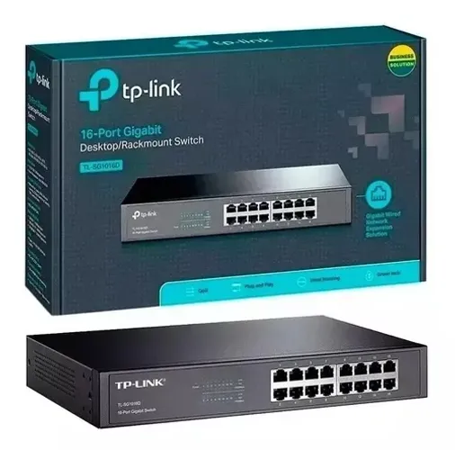 Switch 16 Portas Gigabit 10/100/1000 Tp-link TI-