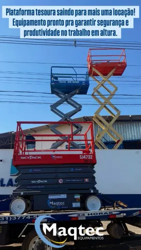 Plataforma Tesoura Skyjack e Genie - Locação