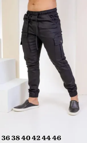 Calça Cargo Masculina Preta