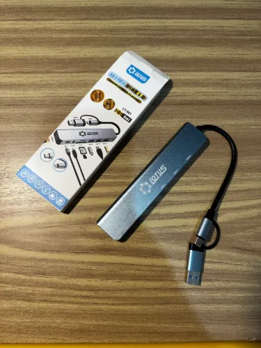 ? Hub USB 3.0 Lotus 8 em 1 - Alta Velocidade