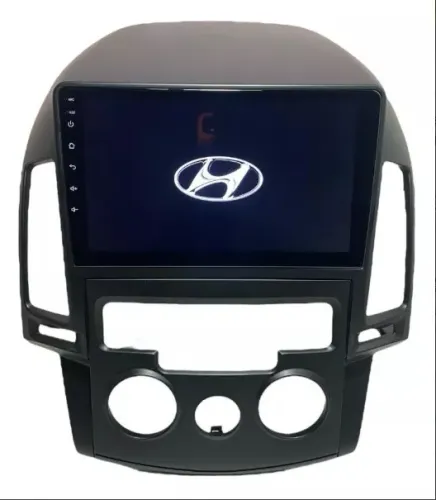 Central Multimídia Android 9 Pol. Carplay e Android Auto I30 Ar Analógico 2008 a 2012