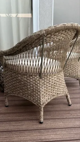 Poltrona área externa alumínio corda nautica varanda sacada jardim 