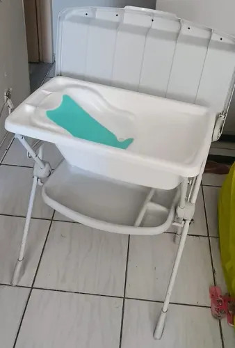 BANHEIRA BURIGOTTO C/ SUPORTE E TROCADOR