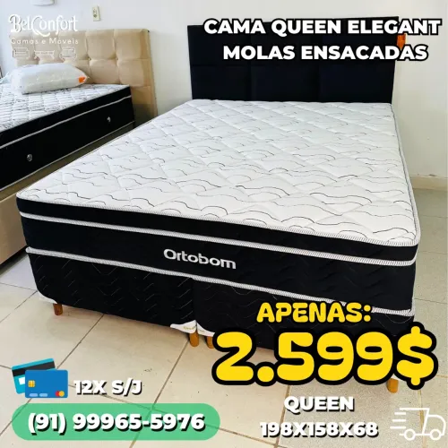 Cama Queen Elegant Molas Ensacadas Ortobom